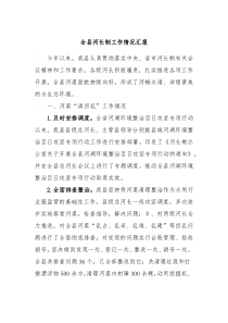 全县河长制工作情况汇报