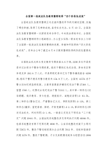 全国第一批政法队伍教育整顿取得四个阶段性成效