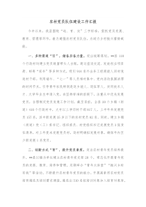 农村党员队伍建设工作汇报