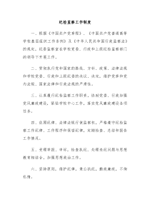 纪检监察工作制度
