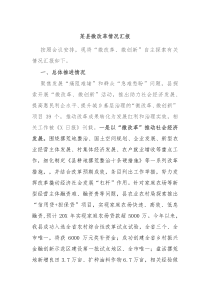 某县微改革情况汇报