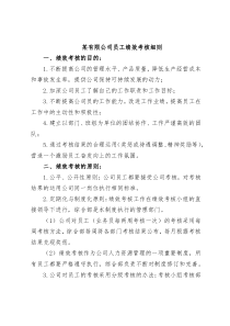某有限公司员工绩效考核细则