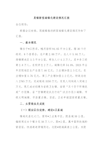 某镇新型城镇化建设情况汇报