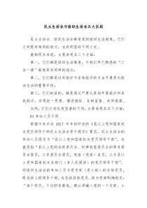 民主生活会与组织生活会五大区别