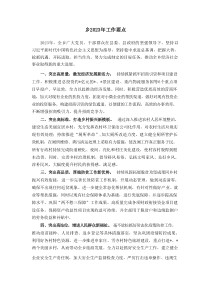 乡20XX年工作要点