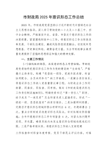 市财政局2025年意识形态工作总结(资料)