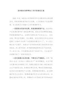 县供销社消费帮扶工作开展情况汇报