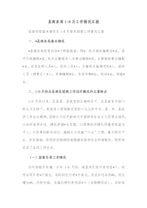 县商务局18月工作情况汇报