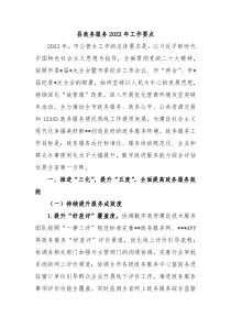 县政务服务20XX年工作要点