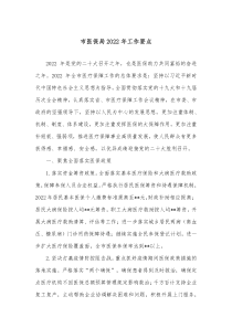 市医保局20XX年工作要点