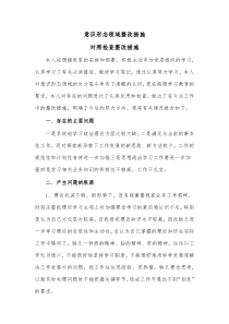 意识形态领域整改措施