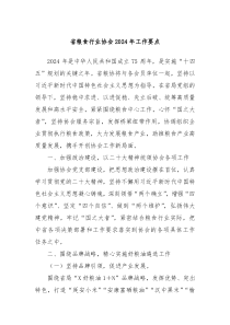 省粮食行业协会20XX年工作要点