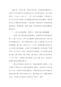 区2025年度领导班子述职述廉报告