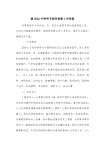 镇20XX年清明节期间殡葬工作预案