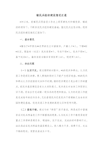 镇民兵组织建设情况汇报