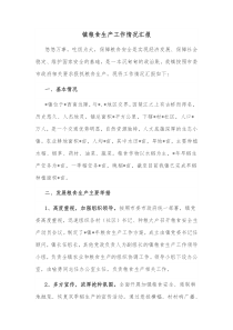 镇粮食生产工作情况汇报