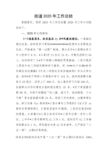 (新编)乡镇街道2025年工作总结
