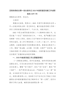 (新编)区税务局机关第一党支部书记2025年度抓基层党建工作述职报告（3291字）