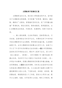 主题教育开展情况汇报