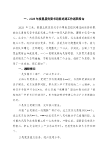 2025年度基层党委书记抓党建工作述职报告（优秀）