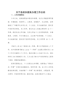 县数据资源管理局于县政协提案办理工作总结
