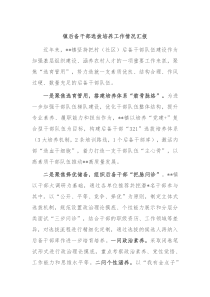 镇后备干部选拔培养工作情况汇报