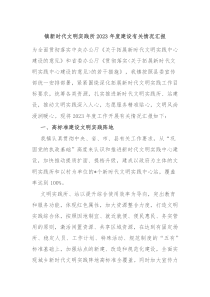 镇新时代文明实践所20XX年度建设有关情况汇报