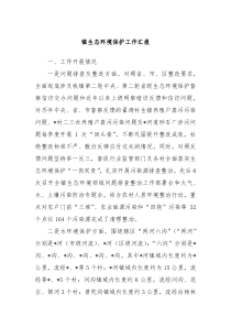 镇生态环境保护工作汇报