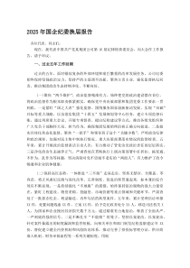 (新编)2025年国企纪委换届报告