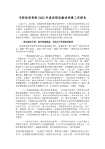 (新编)市经信局党组2025年度述职述廉述党建工作报告