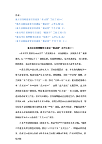 重点项目观摩暨项目建设“看述评”工作汇报汇编（6篇）