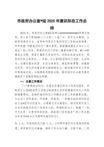 市政府办公室党组2025年意识形态工作总结