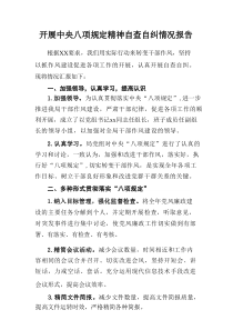 国企单位开展2025年《中央八项规定精神》自查自纠工作汇报 （16份）