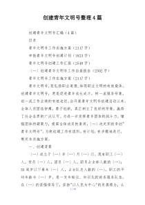 创建青年文明号整理4篇