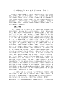 (材料)市审计局党组2025年度意识形态工作总结