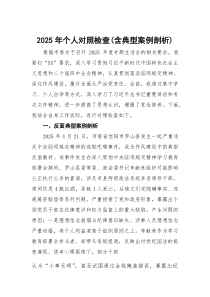 (参考)2025年个人对照检查（含典型案例剖析）