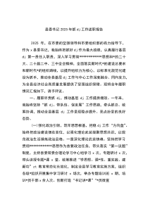 (参考)县委书记2025年抓党建工作述职报告