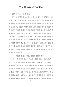 团支部202X年工作要点