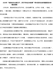 2025年“党政机关过紧日子、厉行节约反对浪费”等方面存在的问题原因分析整改措施精选（8篇）