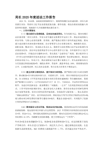 局长2025年度述法工作报告