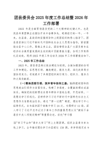 团县委员会2026年度工作总结暨2026年工作部署