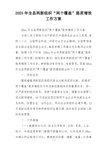2025年全县两新组织“两个覆盖”提质增效工作方案