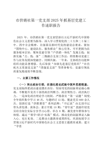 市供销社第一党支部2026年抓基层党建工作述职报告