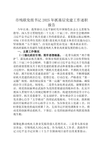市残联党组书记2026年抓基层党建工作述职报告
