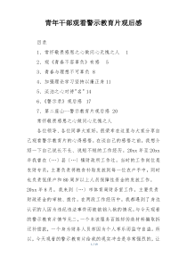 青年干部观看警示教育片观后感