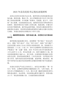 2026年县局党组书记现实表现材料