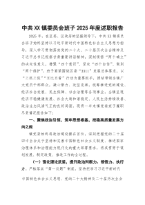 镇委员会班子2026年度述职报告