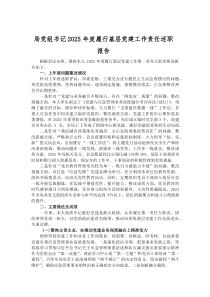 局党组书记2026年度履行基层党建工作责任述职报告