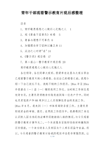 青年干部观看警示教育片观后感整理