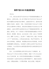 领导干部2026年度述职报告